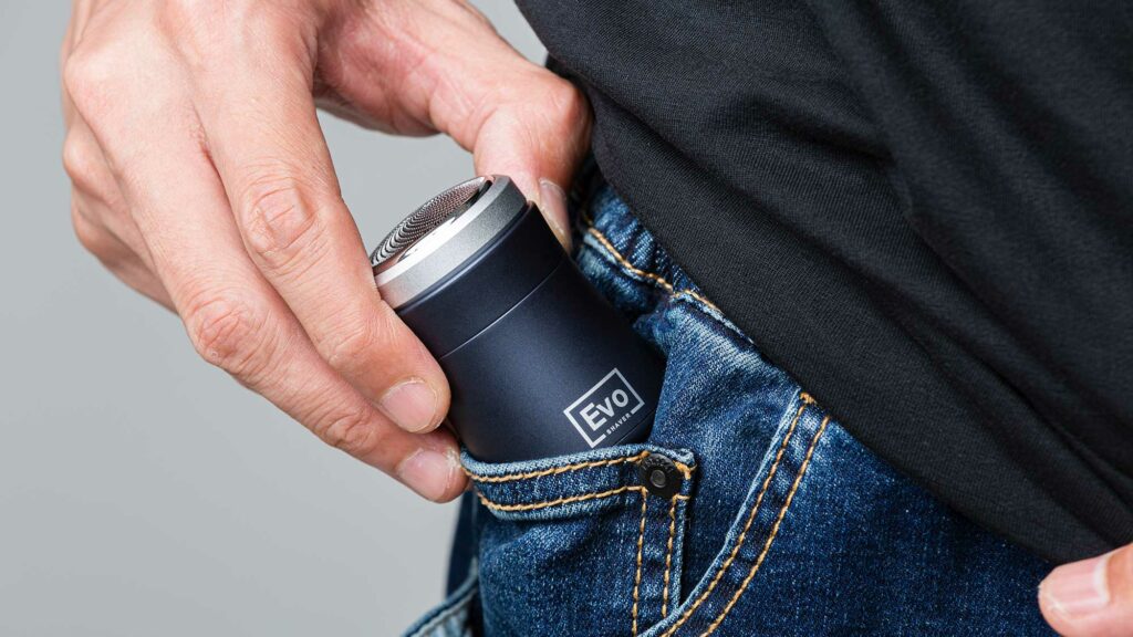10 Miniaturized Travel Gadgets That You Should Have - EVO Shaver The Worlds Smallest Travel Shaver Featured image EVO Shaver The Worlds Smallest Travel Shaver Featured image