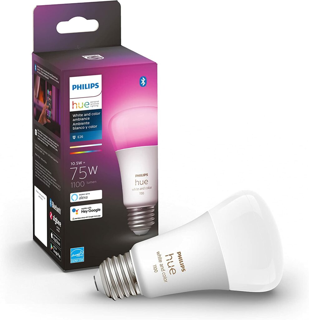 Philips Hue White and Color Ambiance A19
