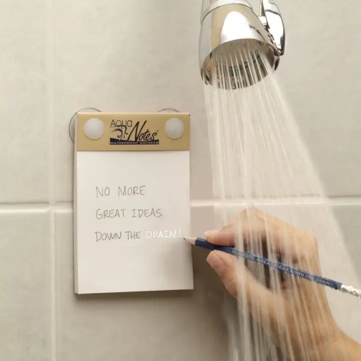 Waterproof Aqua Notes to Save Your Great Ideas in the Bathroom