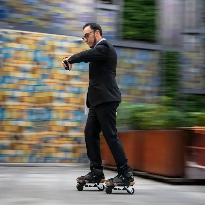 Commute on the Street with the Rollwalk eRW 3 Electric Shoes