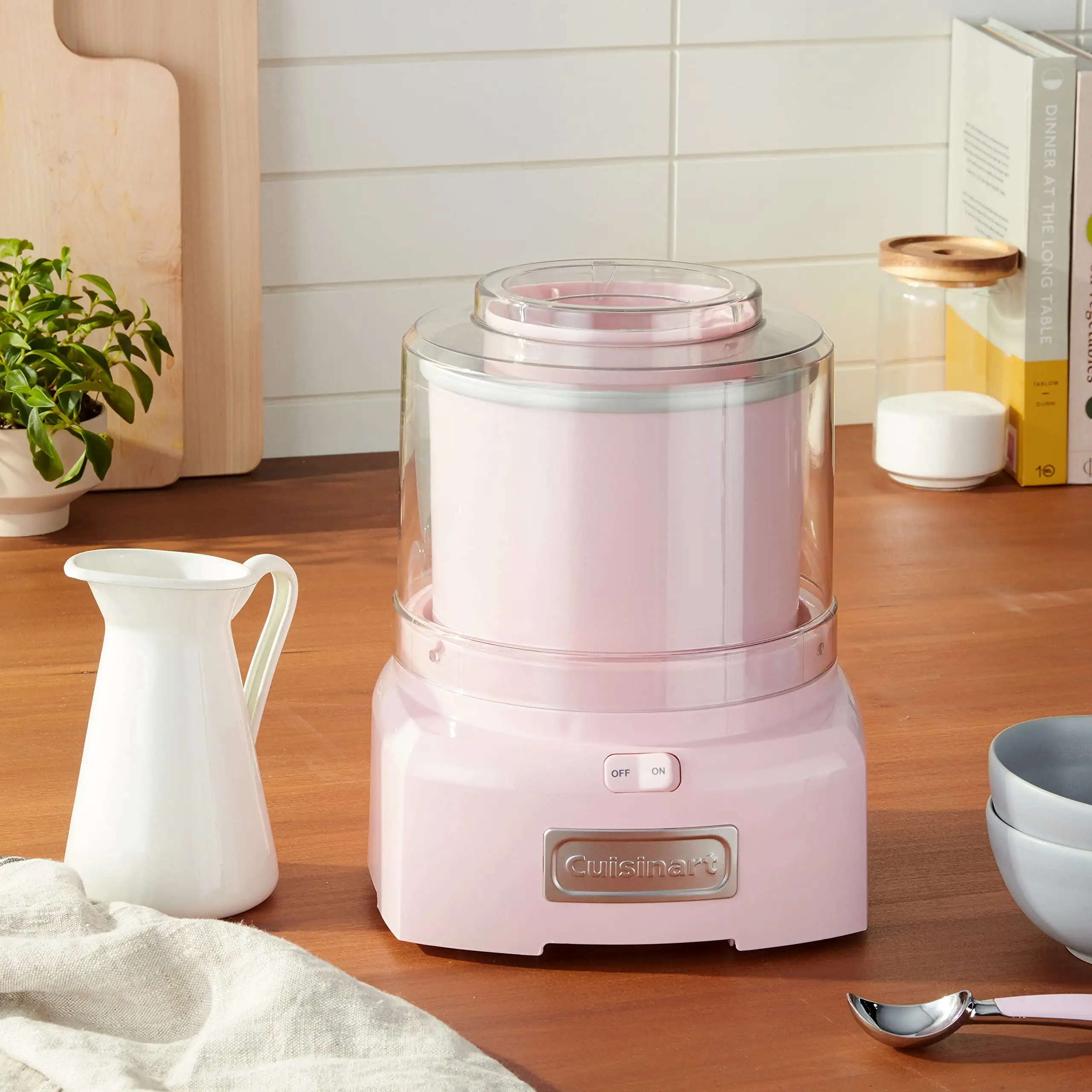 This Cuisinart ICE 21RP1 makes frozen treats in 20 minutes or less