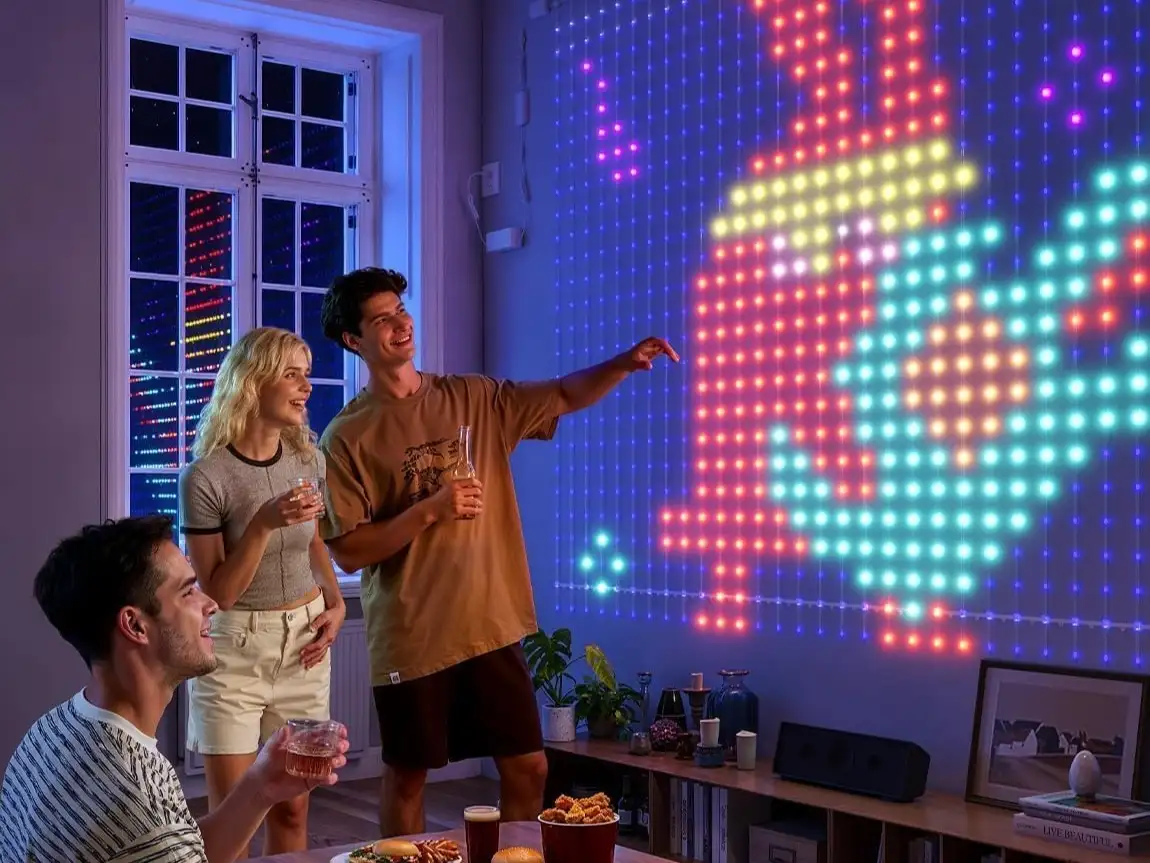 This Govee Curtain Lights 2 boasts stunning DIY GIF animations for any room