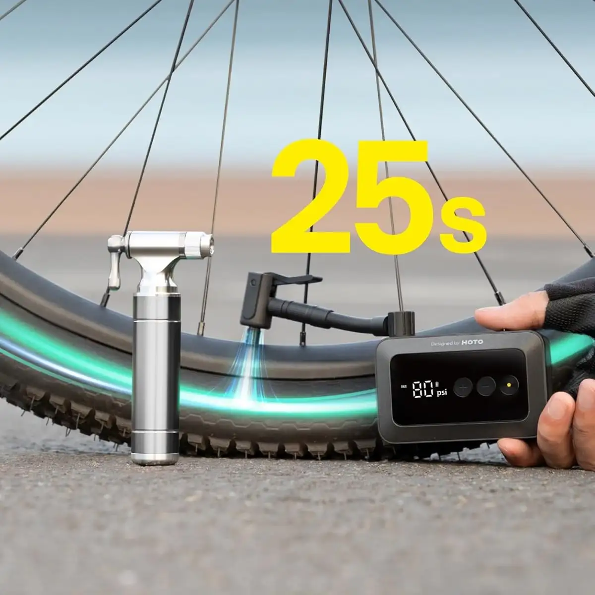 This Mini Bike Pump inflates to 150PSI in 25 seconds - This Mini Bike Pump inflates to 150PSI in 25 seconds This Mini Bike Pump inflates to 150PSI in 25 seconds