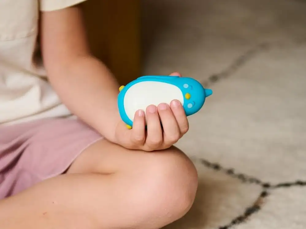 This Moonbuddy provides calming breathing exercises for better sleep
