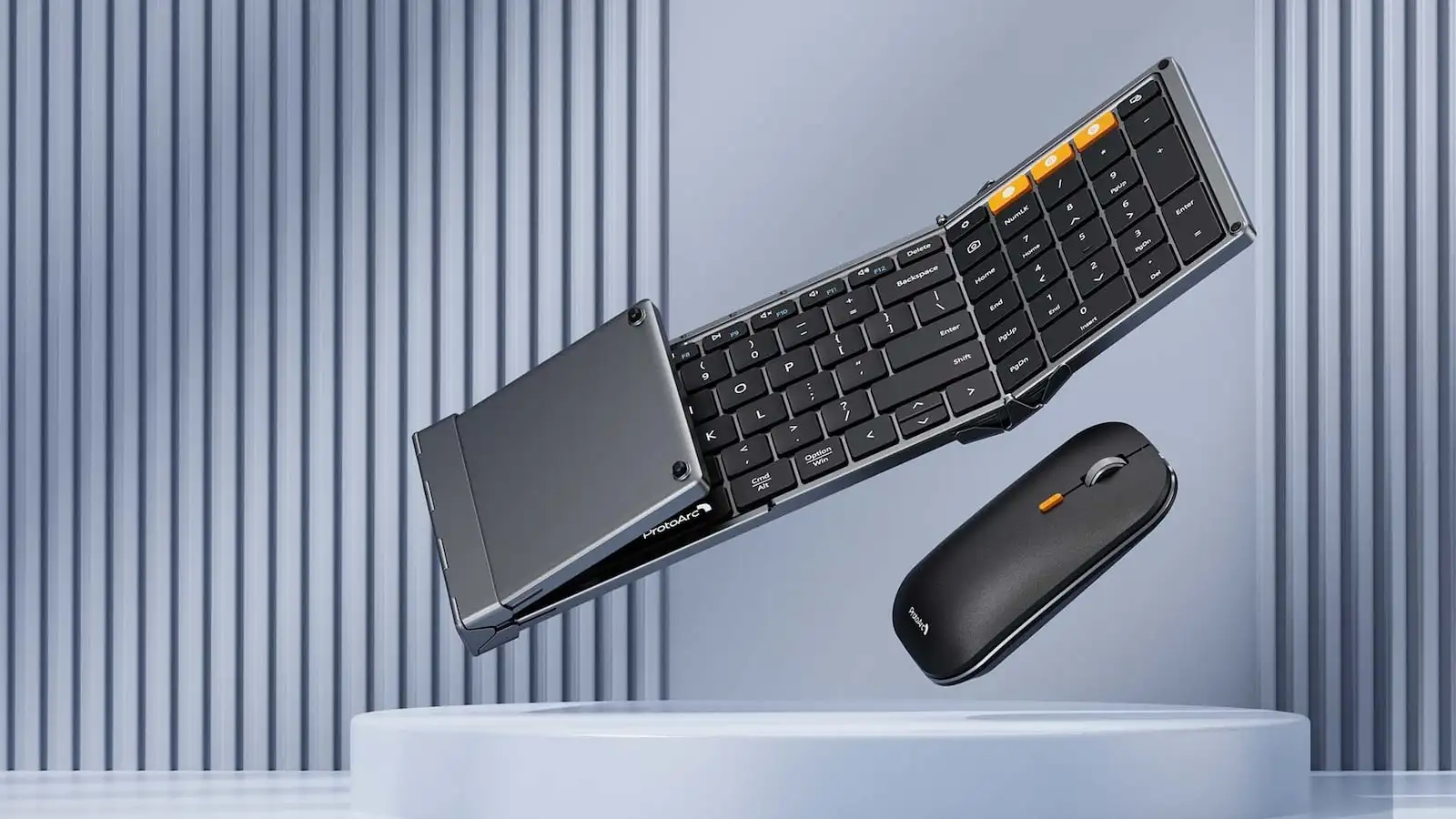 This ProtoArc Foldable Keyboard Mouse Combo provides ultra-portable productivity anywhere - This ProtoArc Foldable Keyboard Mouse Combo provides ultra portable productivity anywhere This ProtoArc Foldable Keyboard Mouse Combo provides ultra-portable productivity anywhere