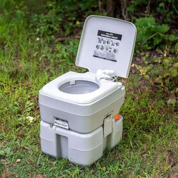 Hands-Free Cleaning Portable Toilet for Camping - 91tJvjLcSeL. AC SL1500 91tJvjLcSeL. AC SL1500