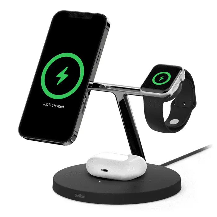 5 Cutting-Edge MagSafe Chargers iPhone Users Can Buy - Belkin 3 in 1 Wireless Charger With MagSafe 1 Belkin 3 in 1 Wireless Charger With MagSafe 1
