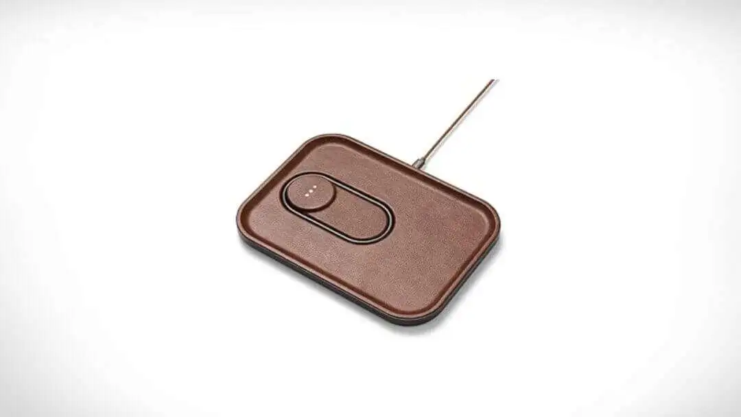 This Italian Leather Charger Organizes Your Life - COURANT MAG 3 Classics Charger and Tray Italian Leather Multi Device Charger Compatible with MagSafe iPhones 16 15 14 13 12 or Wireless AirPod Cases Saddle COURANT MAG:3 Classics Charger and Tray - Italian Leather, Multi-Device Charger Compatible with MagSafe iPhones 16, 15, 14, 13, 12 or Wireless AirPod Cases (Saddle)