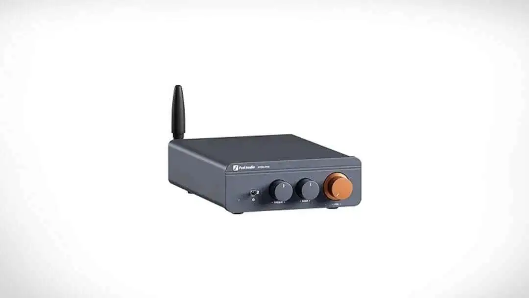 Fosi Audio BT20A Pro Bluetooth 5.0 Amplifier, 300W x2 Wireless Amp, TPA3255 2 Channel Mini Class D Integrated Home Audio Outdoor Stereo Receiver with Bass Treble Control for Passive Speakers