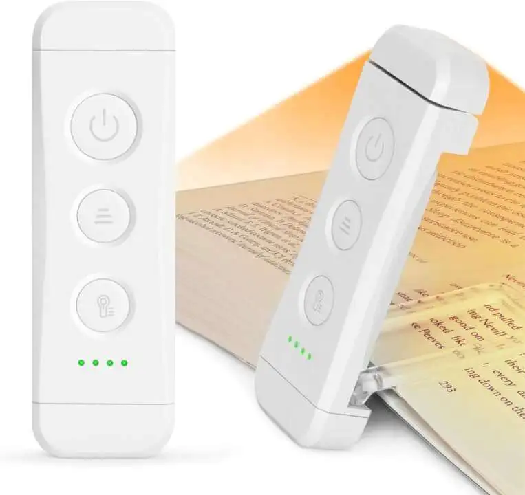 Glocusent USB Rechargeable Book Light for Reading in Bed
