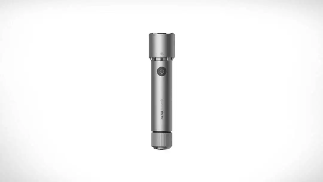 HOTO LED Flashlight High Lumens, Rechargeable Tactical Flashlight Super Bright, IP68 Waterproof Flash Light with Clip, 5 Modes Handheld Flashlights for Emergency, Outdoor, Camping