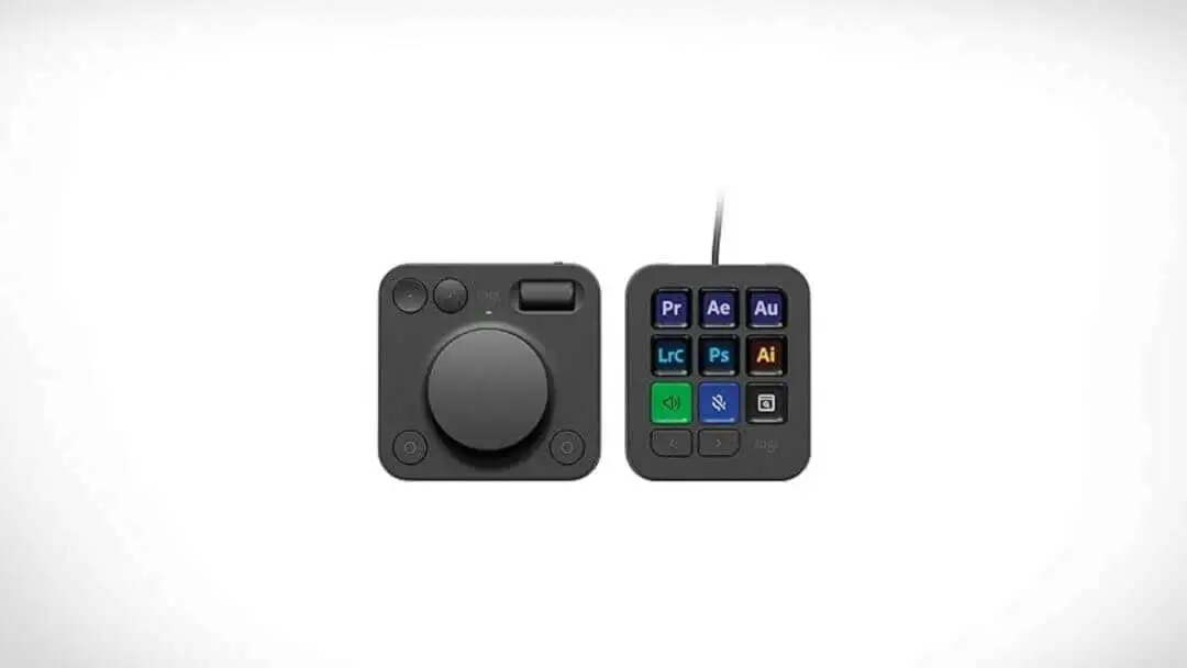 Logitech MX Creative Console - 9 Customizable LCD Keys, Control Dial for Graphic Design, Video Editing, Control Adobe, Zoom, Spotify and More - Graphite, with 3-Month Adobe Creative Cloud Membership