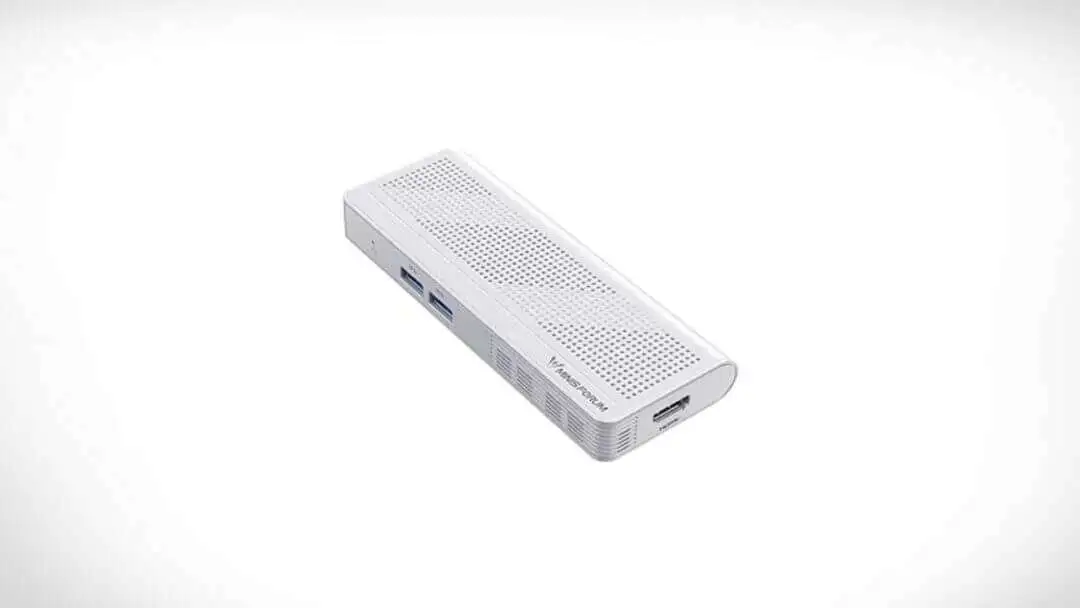 MINISFORUM S100 Mini PC Stick 12th Gen Alder Lake N100(up to 3.4GHz) Micro PC, LPDDR5 8GB RAM UFS2.1 256GB, 1x HDMI, 1x USB-C Output, 2X USB3.2, 2.5G RJ45 Port, PD 65W Power Adapter Micro Computer
