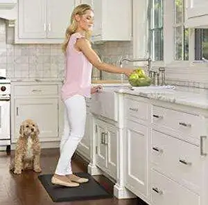 Ergonomic Stain-Resistant Anti-Fatigue Mat That Prevents Tripping -