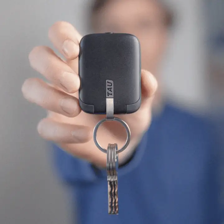 Rolling Square TAU is The Tiniest Power Bank You Can Hook to a Keychain