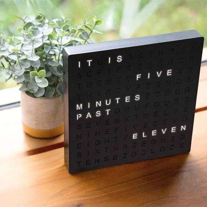 SHARPER IMAGE Elegant Light Up Word Clock