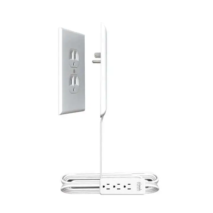Sleek Socket Ultra Thin Outlet Clears Your Power Outlet from Tangled Cables scaled 1