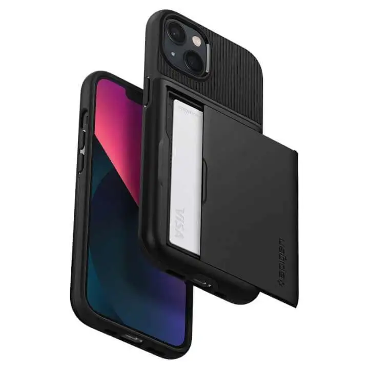 iPhone Armor Case With Slide Door for Credit Cards - detail ip13 sa cs black 09 detail ip13 sa cs black 09