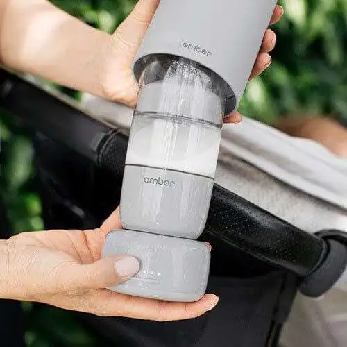 Ember Baby Bottle System Heats Up Baby's Milk Formula Automatically -