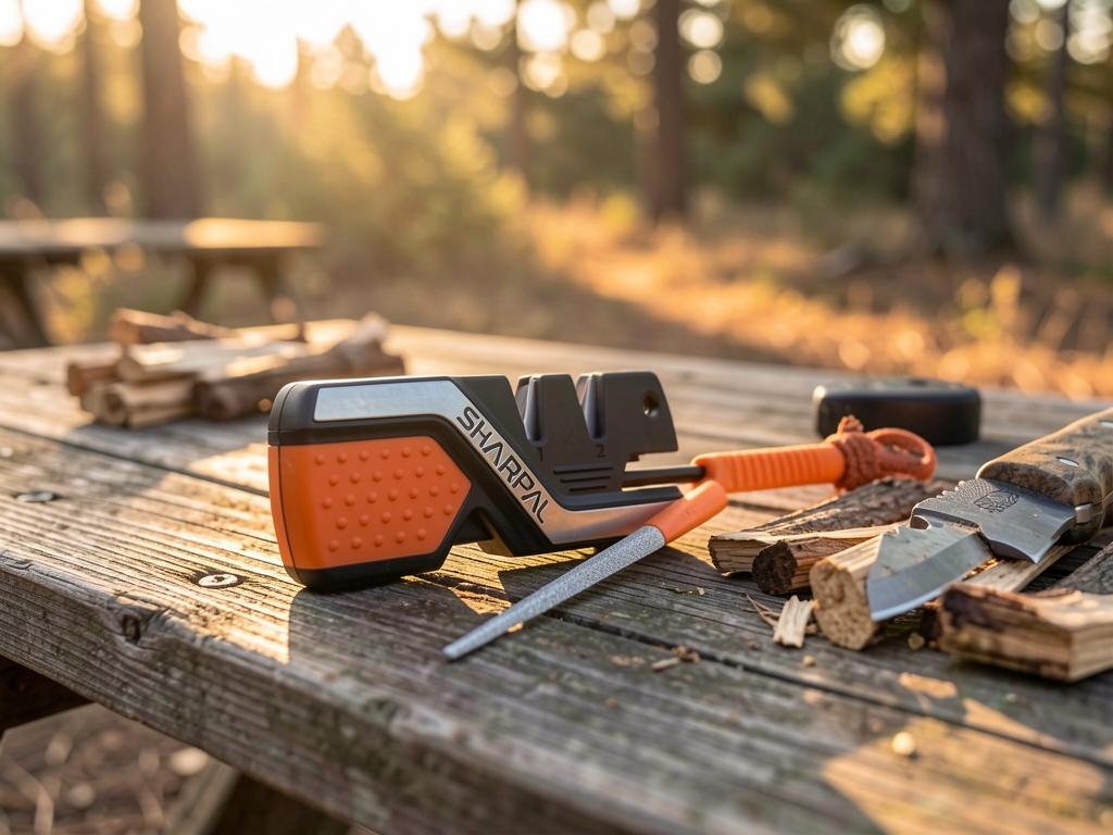 The SHARPAL 101N Sharpens Blades and Starts Fires in Seconds